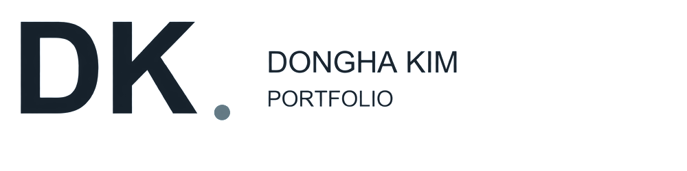 DK · DONGHA KIM · PORTFOLIO